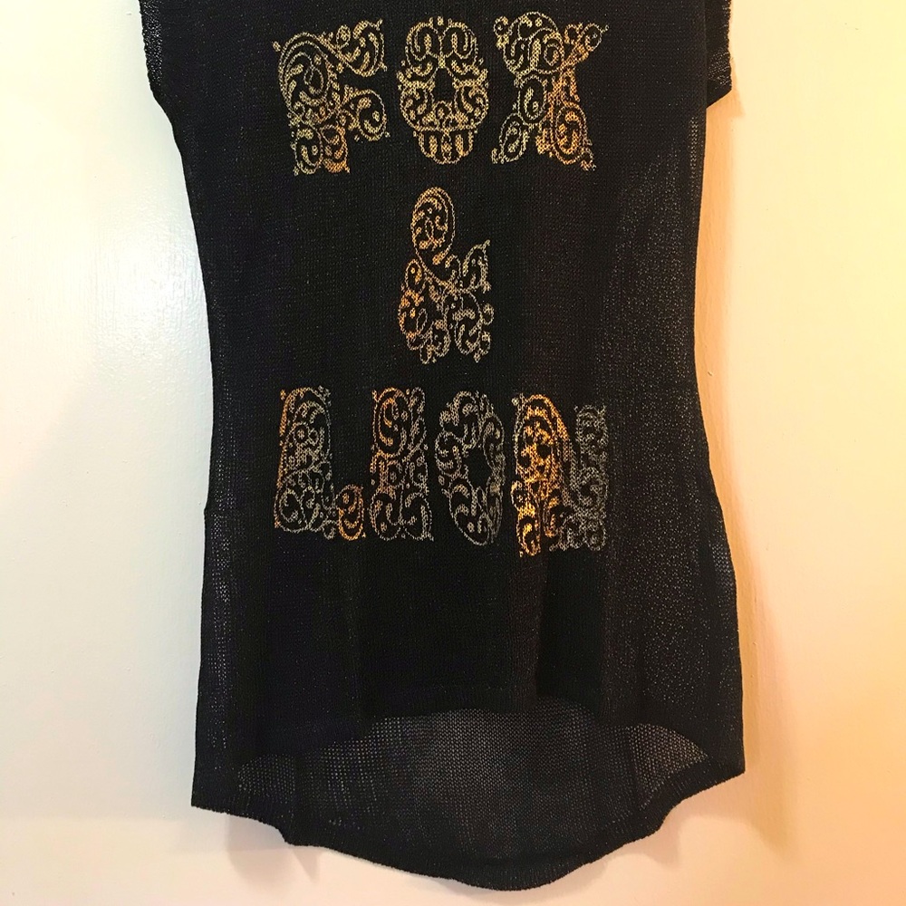 🌺 Black Mesh Blouse